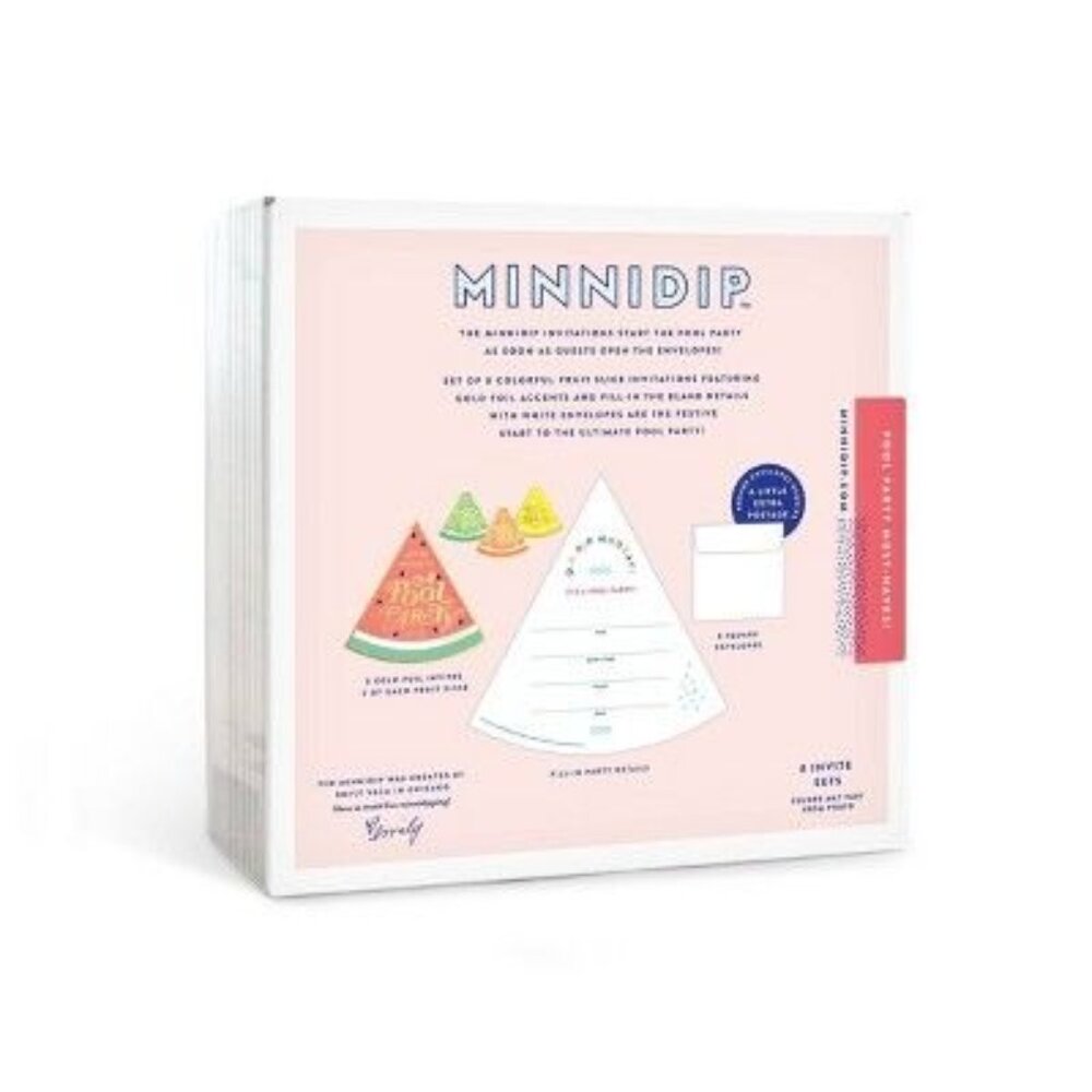 Minnidip Pool Party Invitations - Picture 3 of 3